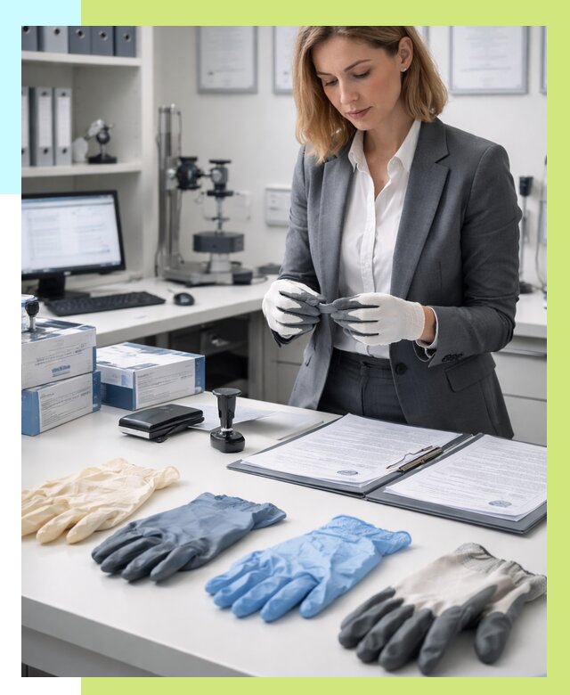 Сертификация перчаток в Озёрске от 8621 р. | Алешин-Озр