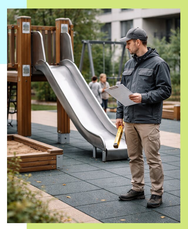 Сертификация детских площадок в Озёрске от 25355 р. | Алешин-Озр