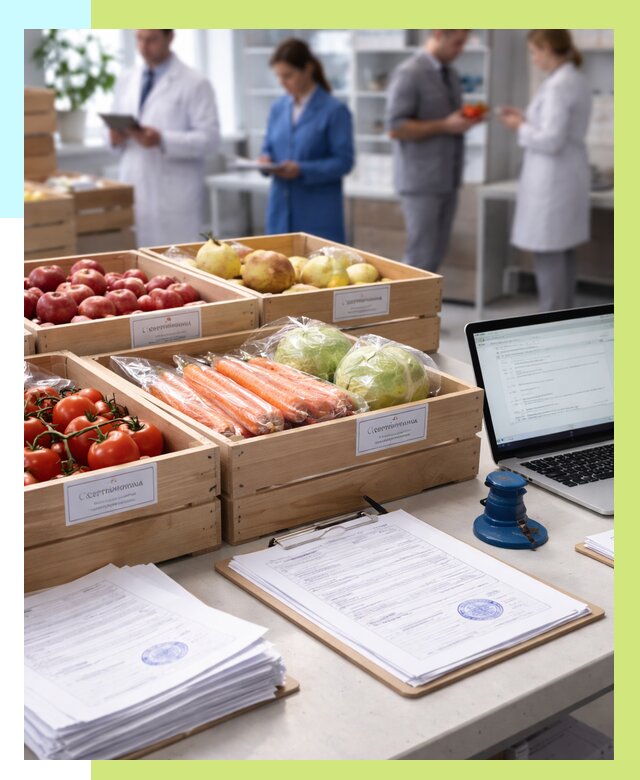 Сертификация овощей и фруктов в Озёрске от 8621 р. | Алешин-Озр