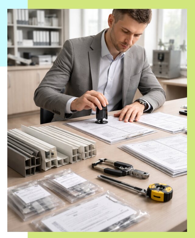 Сертификация ПВХ продукции в Озёрске от 8621 р., Алешин-Озр