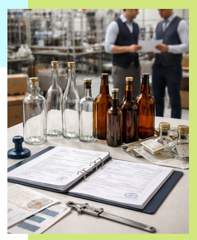 Сертификация стеклянных бутылок в Озёрске от 25355 р. | Алешин-Озр