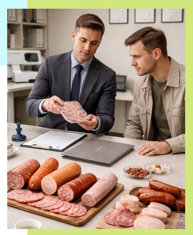 Сертификация колбасных изделий в Озёрске от 7607 р. | Алешин-Озр