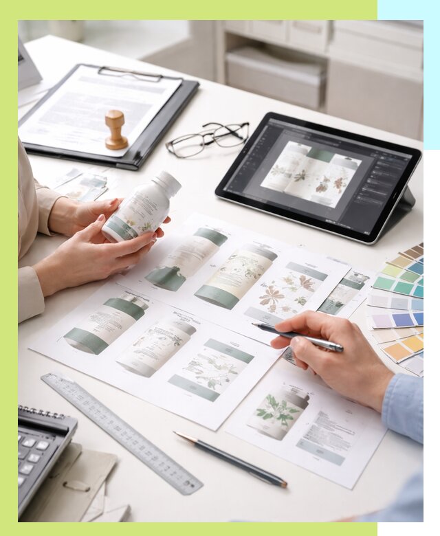 Профессиональная разработка дизайна и текста этикетки продукции в Озёрске