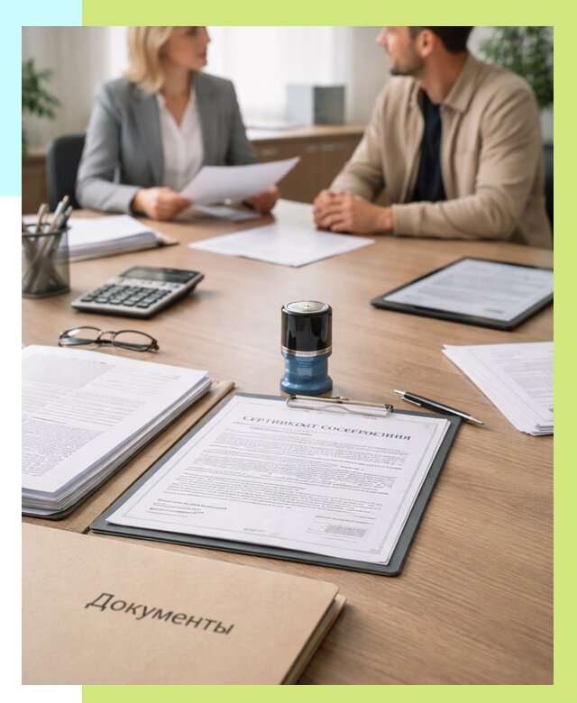 Сертификат соответствия на продукцию в Озёрске от 15213 р.|Алешин-Озр