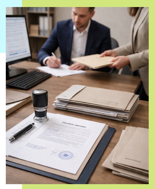 Отказное письмо для таможни в Озёрске от 3043 р, Алешин-Озр