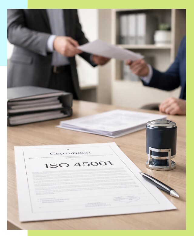 Сертификат ISO 45001 в Озёрске под ключ от 45639 р. | Алешин-Озр